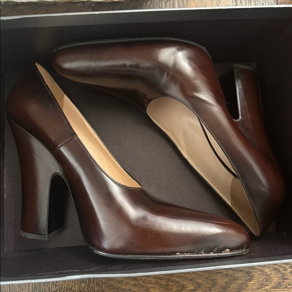 Prada Brown Heel with box - Picture 4 of 4
